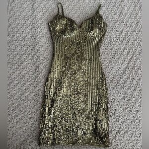 Gold Sequence Dress